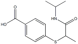  4-{[1-(propan-2-ylcarbamoyl)ethyl]sulfanyl}benzoic acid