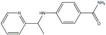 4-{[1-(pyridin-2-yl)ethyl]amino}benzamide Structure