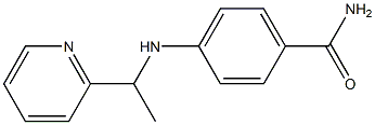 4-{[1-(pyridin-2-yl)ethyl]amino}benzamide 结构式