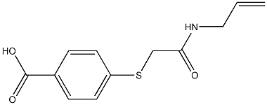 4-{[2-(allylamino)-2-oxoethyl]thio}benzoic acid,,结构式