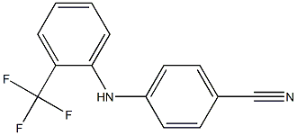 4-{[2-(trifluoromethyl)phenyl]amino}benzonitrile 结构式