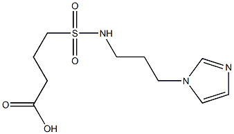 4-{[3-(1H-imidazol-1-yl)propyl]sulfamoyl}butanoic acid 结构式