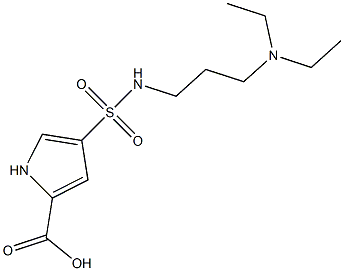 4-{[3-(diethylamino)propyl]sulfamoyl}-1H-pyrrole-2-carboxylic acid Structure