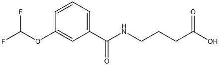 4-{[3-(difluoromethoxy)phenyl]formamido}butanoic acid