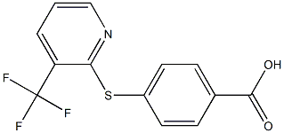 4-{[3-(trifluoromethyl)pyridin-2-yl]sulfanyl}benzoic acid Structure