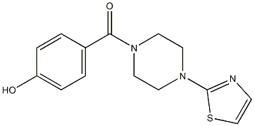 4-{[4-(1,3-thiazol-2-yl)piperazin-1-yl]carbonyl}phenol Structure