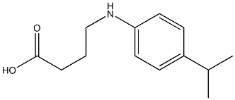 4-{[4-(propan-2-yl)phenyl]amino}butanoic acid Structure