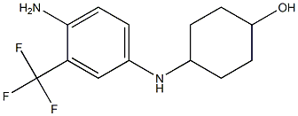 4-{[4-amino-3-(trifluoromethyl)phenyl]amino}cyclohexan-1-ol Structure