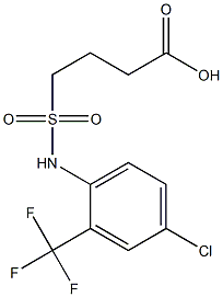 4-{[4-chloro-2-(trifluoromethyl)phenyl]sulfamoyl}butanoic acid