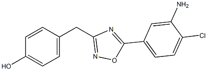 4-{[5-(3-amino-4-chlorophenyl)-1,2,4-oxadiazol-3-yl]methyl}phenol