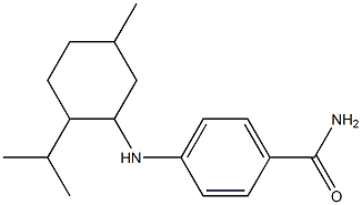 4-{[5-methyl-2-(propan-2-yl)cyclohexyl]amino}benzamide Structure