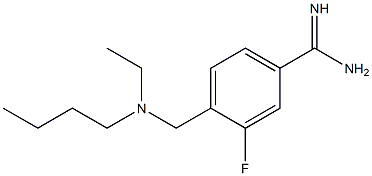 4-{[butyl(ethyl)amino]methyl}-3-fluorobenzenecarboximidamide Structure