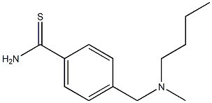 4-{[butyl(methyl)amino]methyl}benzenecarbothioamide 结构式
