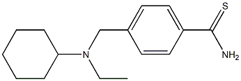 4-{[cyclohexyl(ethyl)amino]methyl}benzene-1-carbothioamide Structure