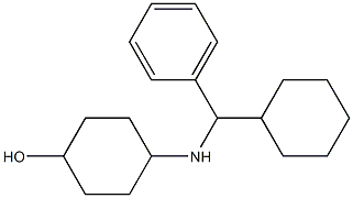 4-{[cyclohexyl(phenyl)methyl]amino}cyclohexan-1-ol Struktur