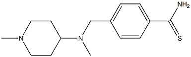  4-{[methyl(1-methylpiperidin-4-yl)amino]methyl}benzenecarbothioamide