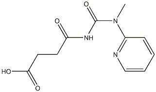 4-{[methyl(pyridin-2-yl)carbamoyl]amino}-4-oxobutanoic acid 结构式