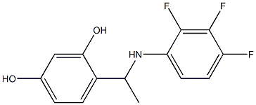 4-{1-[(2,3,4-trifluorophenyl)amino]ethyl}benzene-1,3-diol|