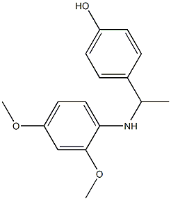  4-{1-[(2,4-dimethoxyphenyl)amino]ethyl}phenol