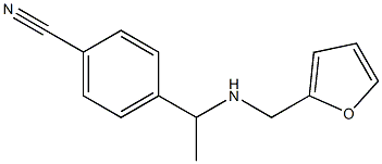4-{1-[(2-furylmethyl)amino]ethyl}benzonitrile Struktur