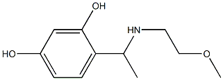 4-{1-[(2-methoxyethyl)amino]ethyl}benzene-1,3-diol Structure