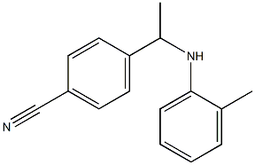 4-{1-[(2-methylphenyl)amino]ethyl}benzonitrile