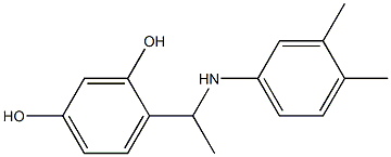 4-{1-[(3,4-dimethylphenyl)amino]ethyl}benzene-1,3-diol