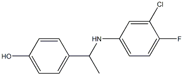 4-{1-[(3-chloro-4-fluorophenyl)amino]ethyl}phenol|