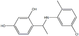 4-{1-[(5-chloro-2-methylphenyl)amino]ethyl}benzene-1,3-diol