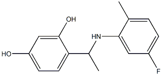  4-{1-[(5-fluoro-2-methylphenyl)amino]ethyl}benzene-1,3-diol