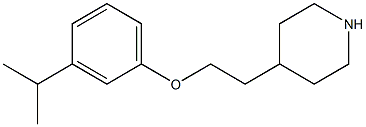 4-{2-[3-(propan-2-yl)phenoxy]ethyl}piperidine
