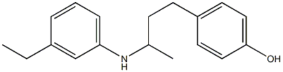 4-{3-[(3-ethylphenyl)amino]butyl}phenol 结构式