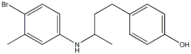  4-{3-[(4-bromo-3-methylphenyl)amino]butyl}phenol