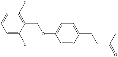 4-{4-[(2,6-dichlorophenyl)methoxy]phenyl}butan-2-one,,结构式