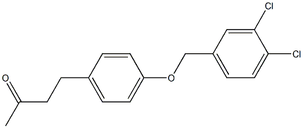 4-{4-[(3,4-dichlorophenyl)methoxy]phenyl}butan-2-one,,结构式