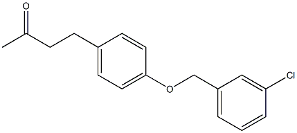 4-{4-[(3-chlorophenyl)methoxy]phenyl}butan-2-one Structure