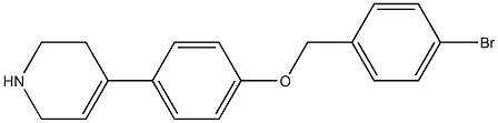 4-{4-[(4-bromophenyl)methoxy]phenyl}-1,2,3,6-tetrahydropyridine|