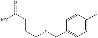 4-{methyl[(4-methylphenyl)methyl]amino}butanoic acid Structure