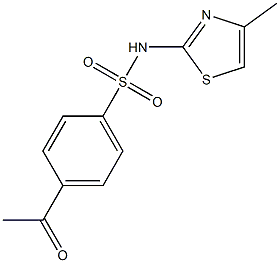  4-acetyl-N-(4-methyl-1,3-thiazol-2-yl)benzene-1-sulfonamide