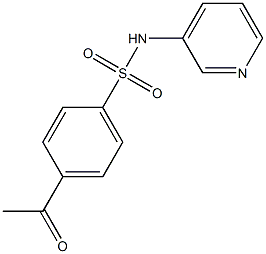 4-acetyl-N-(pyridin-3-yl)benzene-1-sulfonamide Struktur