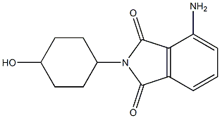 4-amino-2-(4-hydroxycyclohexyl)-2,3-dihydro-1H-isoindole-1,3-dione 结构式