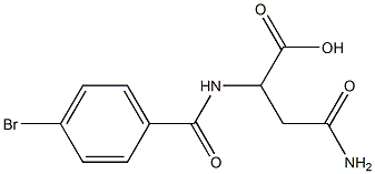  4-amino-2-[(4-bromobenzoyl)amino]-4-oxobutanoic acid