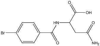 4-amino-2-[(4-bromobenzoyl)amino]-4-oxobutanoic acid