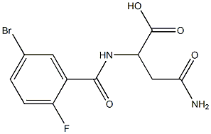 4-amino-2-[(5-bromo-2-fluorobenzoyl)amino]-4-oxobutanoic acid