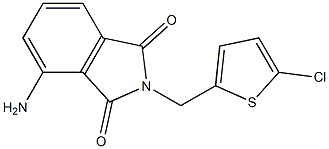 4-amino-2-[(5-chlorothiophen-2-yl)methyl]-2,3-dihydro-1H-isoindole-1,3-dione 结构式