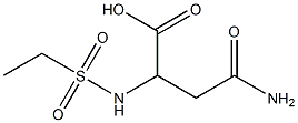 4-amino-2-[(ethylsulfonyl)amino]-4-oxobutanoic acid