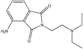 4-amino-2-[2-(diethylamino)ethyl]-2,3-dihydro-1H-isoindole-1,3-dione,,结构式