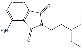 4-amino-2-[2-(diethylamino)ethyl]-2,3-dihydro-1H-isoindole-1,3-dione 化学構造式