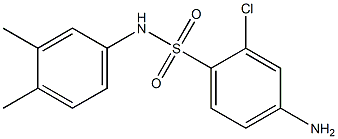 4-amino-2-chloro-N-(3,4-dimethylphenyl)benzene-1-sulfonamide Structure