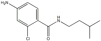 4-amino-2-chloro-N-(3-methylbutyl)benzamide Struktur